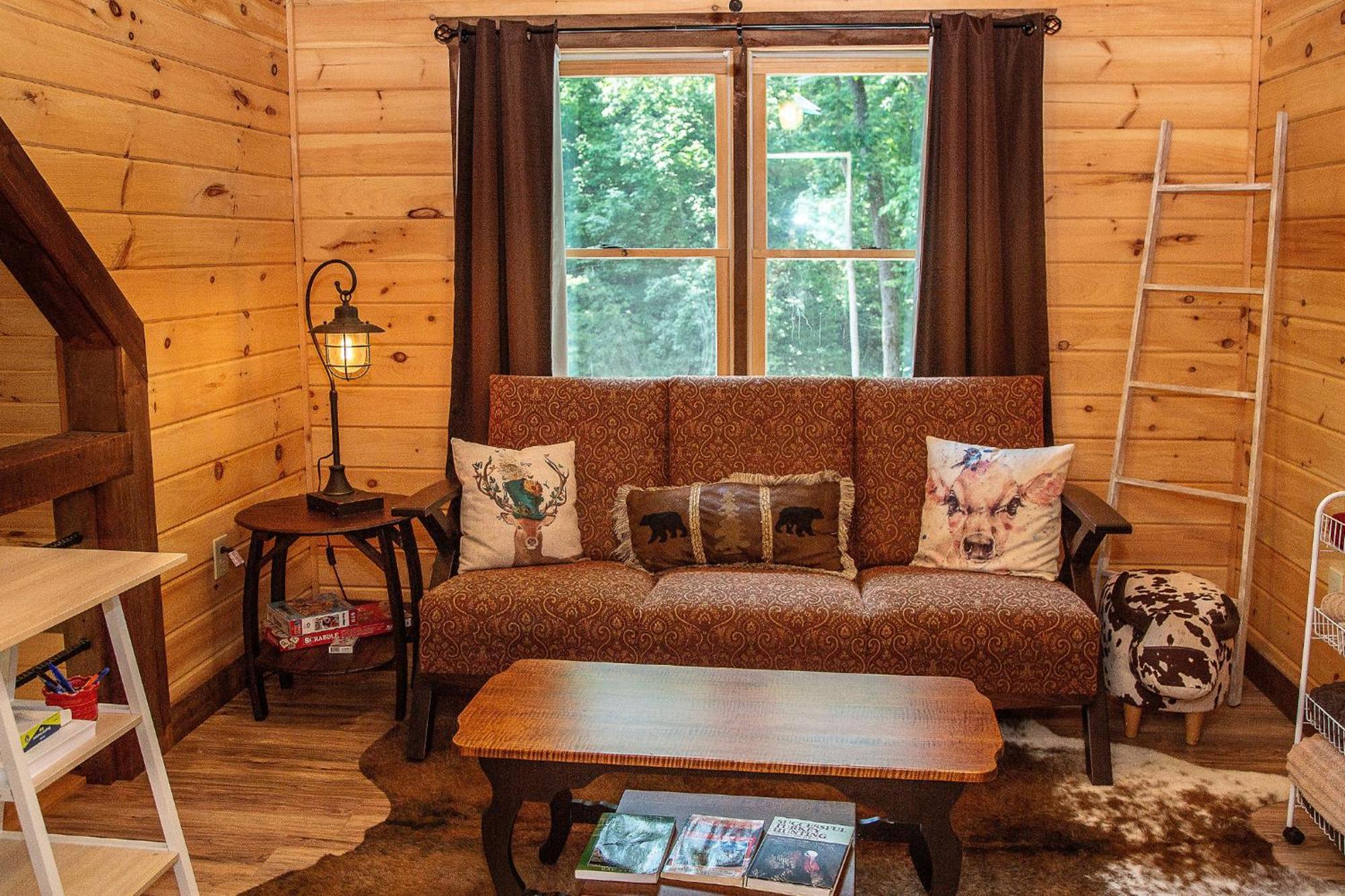 Adore The Smores Rustic Mountain Charm Outdoor Spaces And A Cozy Hot Tub Blue Ridge Luaran gambar